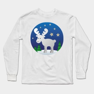 Ferdinand white elk Long Sleeve T-Shirt